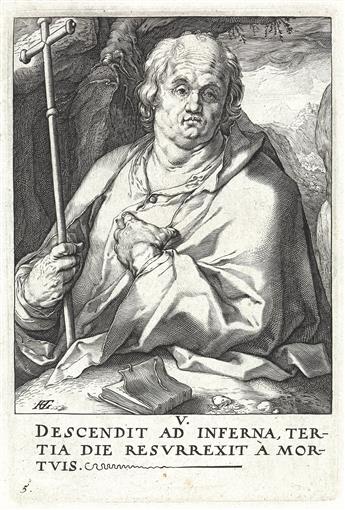 HENDRICK GOLTZIUS Christ, the Twelve Apostles and Saint Paul.